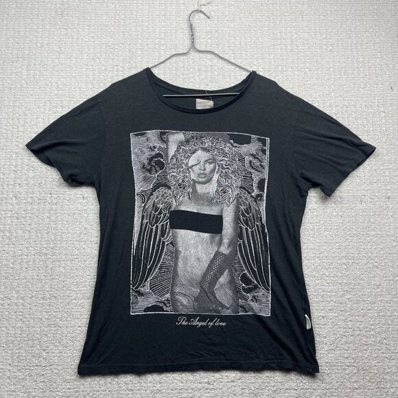 Y2K Life Is A Joke X Eleven Paris T Shirt Sz S Angel of Love Gothic Graphic Tee - Picture 1 of 13